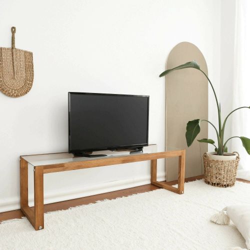Porta TV quercia 130x40x40h cm in legno - Nanauk