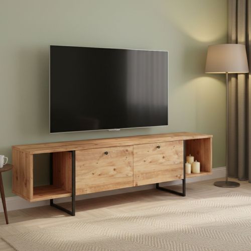 Porta TV quercia 160x40x47h cm 2 ante - Barzana