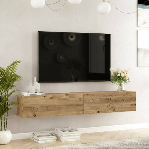 Porta TV quercia 180x31x29h cm 2 ante - Pavone
