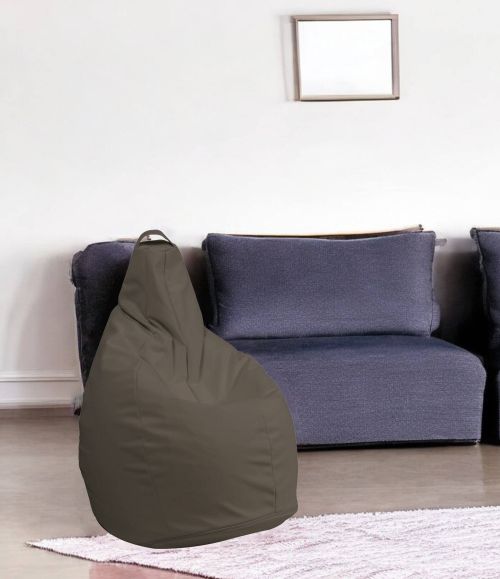 Pouf Abdog, Poltrona multiuso, Poltroncina sacco, Pouf poggiapiedi, Made in Italy, 90x90 h120 cm, Beige