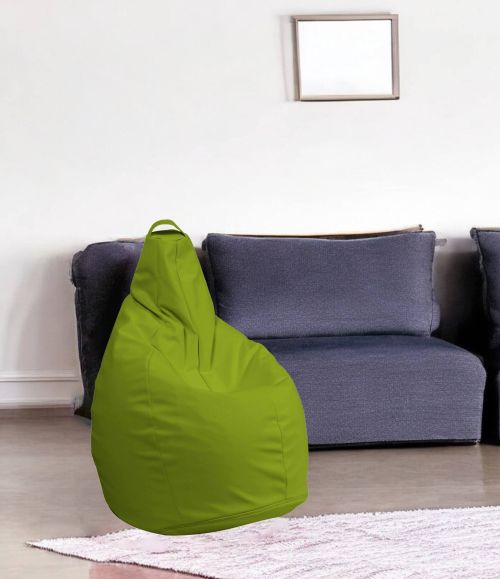 Pouf Abdog, Poltrona multiuso, Poltroncina sacco, Pouf poggiapiedi, Made in Italy, 90x90 h120 cm, Giallo