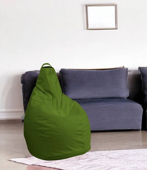 Pouf Abdog, Poltrona multiuso, Poltroncina sacco, Pouf poggiapiedi, Made in Italy, 90x90 h120 cm, Verde