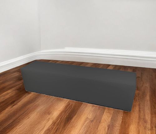 Pouf Abra, Poltrona multiuso, Poltroncina sacco, Pouf poggiapiedi, Made in Italy, 180x40 h42 cm, Grigio