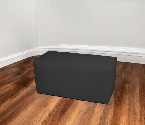 Pouf Aceto, Poltrona multiuso, Poltroncina sacco, Pouf poggiapiedi, Made in Italy, 90x40 h42 cm, Grigio scuro