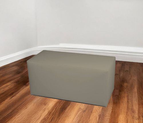 Pouf Aceto, Poltrona multiuso, Poltroncina sacco, Pouf poggiapiedi, Made in Italy, 90x40 h42 cm, Tortora