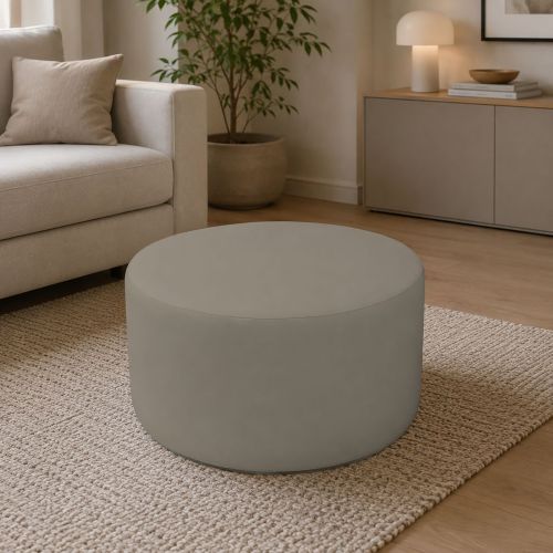 Pouf cilindrico tortora 79x79x42h cm - Anacapri