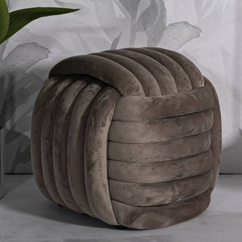 Pouf cubico grigio 45x45x45h cm - Bozzente