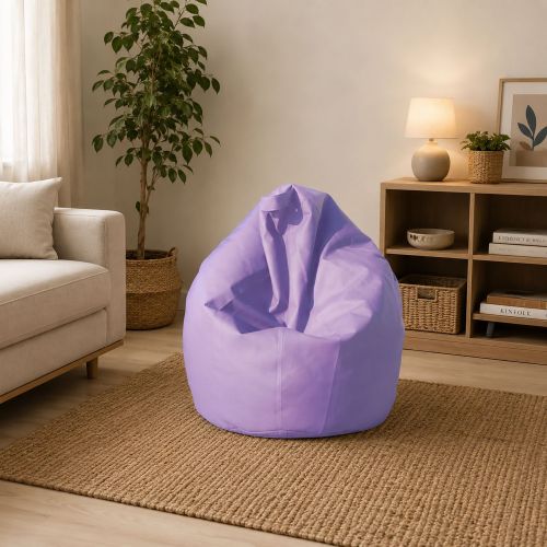 Pouf imbottito lilla 70x70x110h cm - Azelia