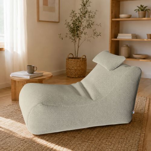 Pouf irregolare beige 70x120x65h cm - ??hck