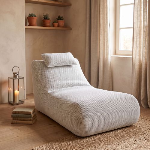 Pouf irregolare bianco 70x120x65h cm - ??hck