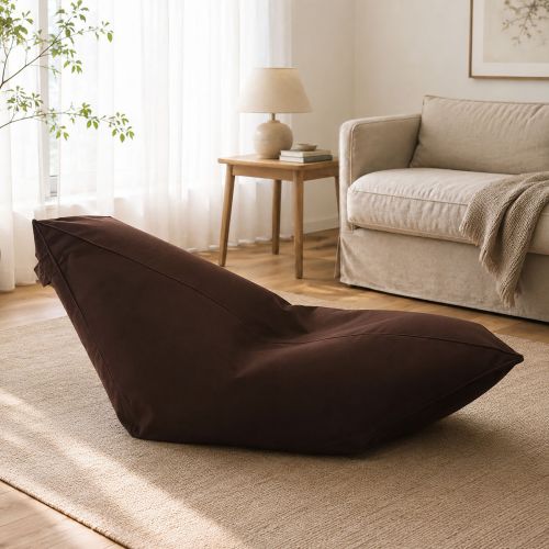 Pouf irregolare marrone 160x50x70h cm - Boves