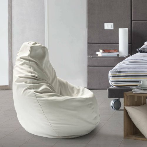 Pouf moderno bianco 70x70x110h cm - Asino
