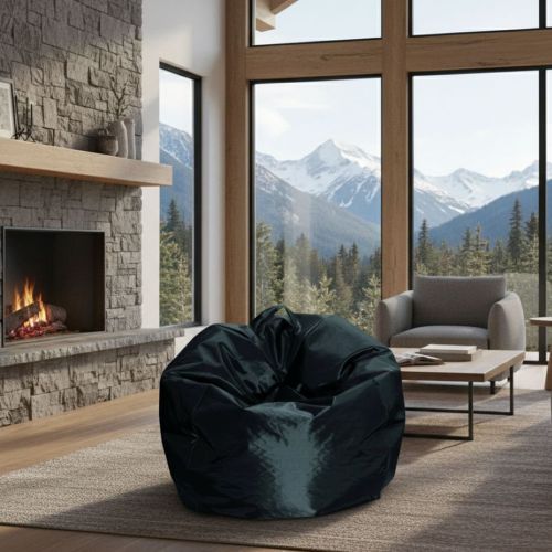 Pouf moderno nero 65x65x50h cm - Ascia