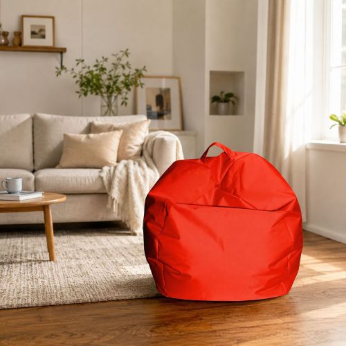Pouf sacco arancione 65x65x50h cm - Ascia