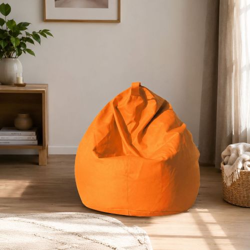 Pouf sacco arancione 70x70x110h cm - Azelia