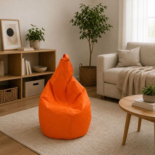 Pouf sacco arancione 80x80x120h cm - Angillina