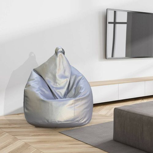 Pouf sacco argento 80x80x120h cm - Azelia