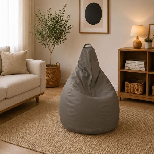 Pouf sacco beige 90x90x120h cm - Aunter