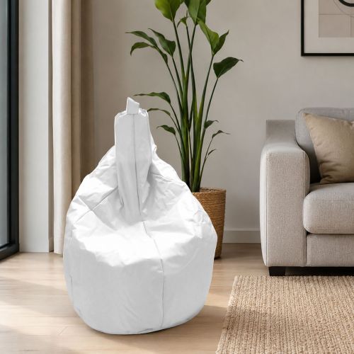 Pouf sacco bianco 80x80x120h cm - Angillina