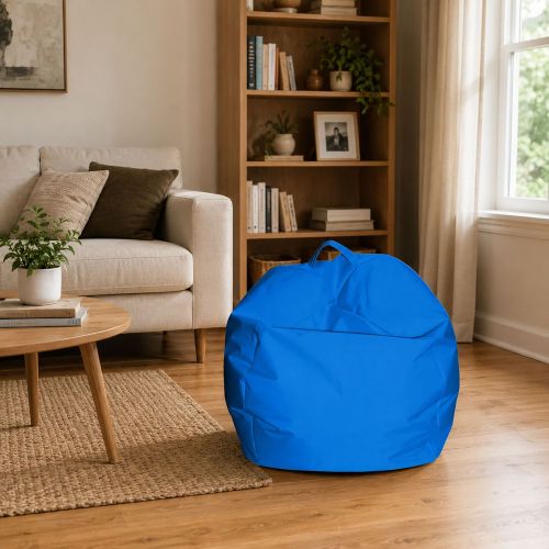 Pouf sacco blu 65x65x50h cm - Ascia