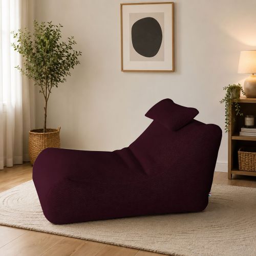 Pouf sacco bordeaux 70x120x65h cm - ??hck