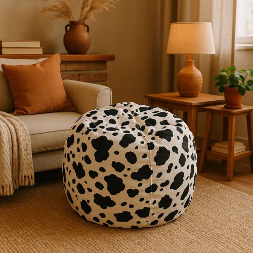 Pouf sacco mucca 80x80x120h cm - Lorenza