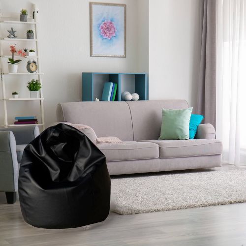 Pouf sacco nero ecopelle 70x70x110h cm - Alez