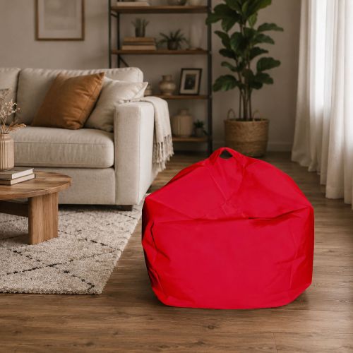 Pouf sacco rosso 65x65x50h cm - Ascia