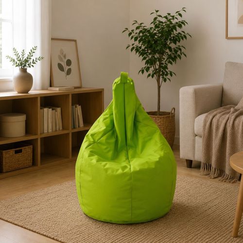 Pouf sacco verde 80x80x120h cm - Angillina