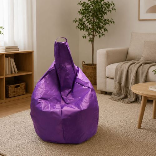 Pouf sacco viola 80x80x120h cm - Angillina