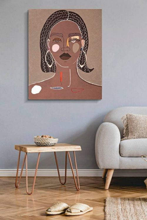 Quadro Eduardo, 80x3 h100 cm, Marrone