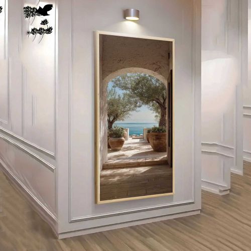 Quadro Multicolore Materiale Struttura in Legno Nobilitato 120x50h cm, - Minilika