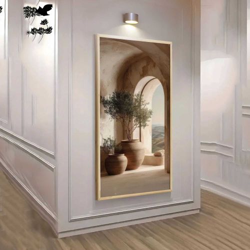 Quadro Multicolore Materiale Struttura in Legno Nobilitato 120x50h cm, - Mirahaba