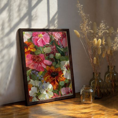 Quadro Multicolore Materiale Struttura in Legno Nobilitato 33x48h cm, - Melarelo
