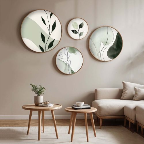 Quadro Multicolore Materiale Struttura in Legno Nobilitato 45x45h cm, - Memelira