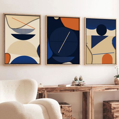 Quadro Multicolore Materiale Struttura in Legno Nobilitato 50x70h cm, - Meravane