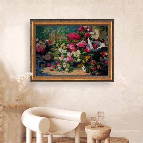 Quadro Multicolore Materiale Struttura in Tessuto Materiale in Legno Nobilitato 40x60h cm, Materiale Struttura in Legno Nobilitato - Naradama