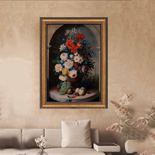 Quadro Multicolore Materiale Struttura in Tessuto Materiale in Legno Nobilitato 40x60h cm, Materiale Struttura in Legno Nobilitato - Naseza