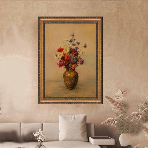 Quadro Multicolore Materiale Struttura in Tessuto Materiale in Legno Nobilitato 40x60h cm, Materiale Struttura in Legno Nobilitato - Natebama