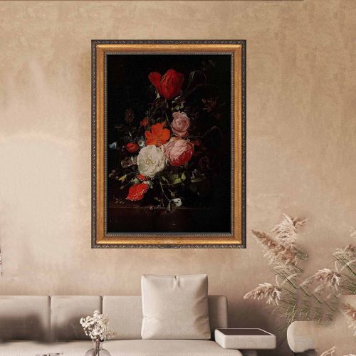 Quadro Multicolore Materiale Struttura in Tessuto Materiale in Legno Nobilitato 40x60h cm, Materiale Struttura in Legno Nobilitato - Naza