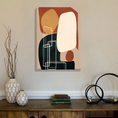 Quadro Multicolore Materiale Struttura in Tessuto Materiale in Legno Nobilitato 50x70h cm, Materiale Struttura in Legno Nobilitato - Neleti