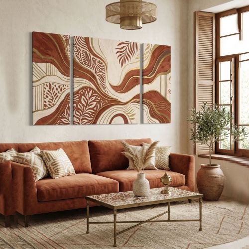 Quadro Multicolore Materiale Struttura in Tessuto Materiale in Legno Nobilitato 90x90h cm, Materiale Struttura in Legno Nobilitato - Nalinola