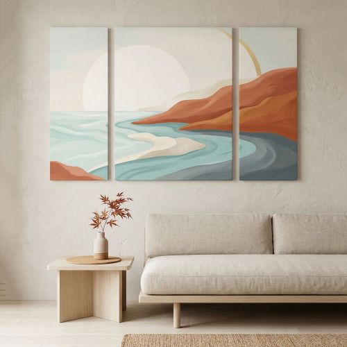 Quadro Multicolore Materiale Struttura in Tessuto Materiale in Legno Nobilitato 90x90h cm, Materiale Struttura in Legno Nobilitato - Namale
