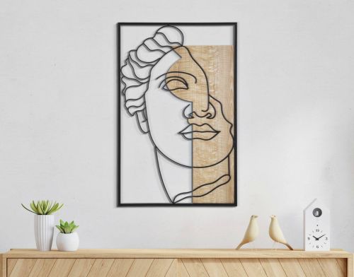 Quadro Multicolore Moderno Materiale Struttura in Metallo 50x80h cm, - Festa