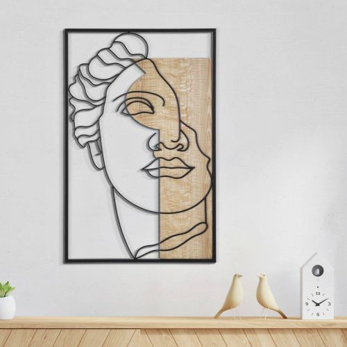 Quadro Multicolore Moderno Materiale Struttura in Metallo 50x80h cm, - Festa