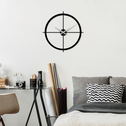 Quadro Nero Materiale Struttura in Metallo 49x49h cm, - Moretoha