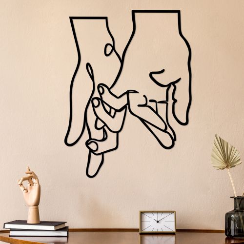 Quadro Nero Materiale Struttura in Metallo 58x76h cm, - Motemi