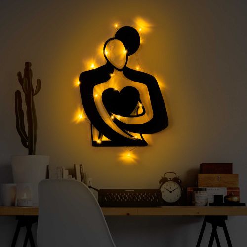Quadro Nero Materiale Struttura in Metallo 70x52h cm, - Miza