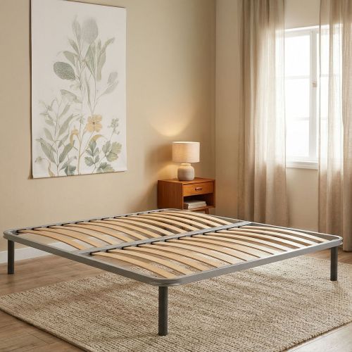 Rete letto matrimoniale Alessa, 100% Made in Italy, Cm 160x190h 34