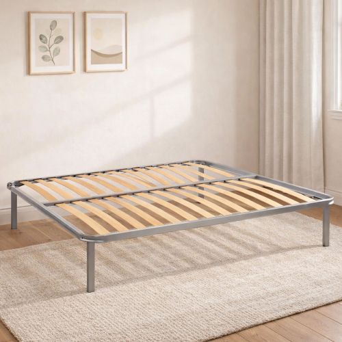 Rete letto matrimoniale Alessa, 100% Made in Italy, Cm 160x200h 34